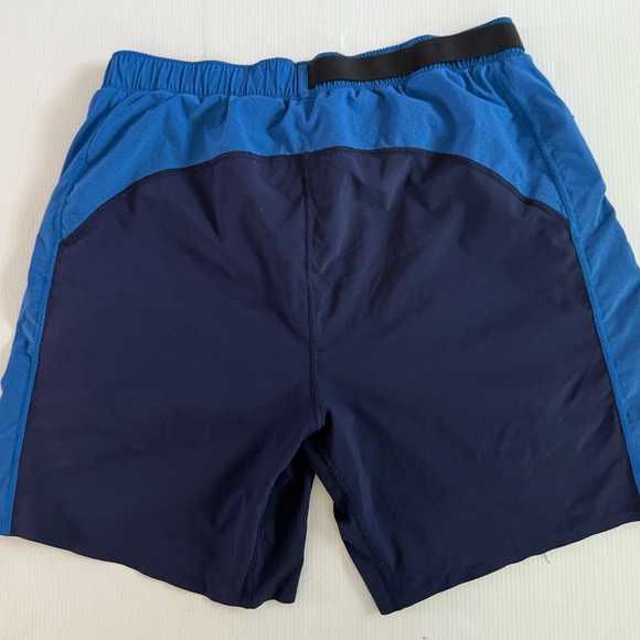Rhone Equinox Shorts Mens Medium Blue 6.5" Lined Performance Active Gym Running - Picture 2 of 7